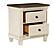 Weaver Nightstand - Antique White & Rosy Brown by Homelegance