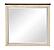 Weaver Mirror - Antique White & Rosy Brown by Homelegance