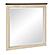 Weaver Mirror - Antique White & Rosy Brown by Homelegance