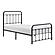 Fawn Twin Platform Bed - Black-Metal by Homelegance