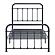 Fawn Twin Platform Bed - Black-Metal by Homelegance