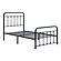 Fawn Twin Platform Bed - Black-Metal by Homelegance