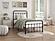 Fawn Twin Platform Bed - Black-Metal by Homelegance