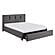 Aitana  Queen Platform Bed w/Storage Footboard - Graphite by Homelegance