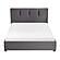 Aitana  Queen Platform Bed w/Storage Footboard - Graphite by Homelegance