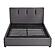 Aitana  Queen Platform Bed w/Storage Footboard - Graphite by Homelegance