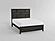 Davi Eastern King Bed - Gray  by Homelegance