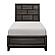 Davi Twin Bed - Gray  by Homelegance