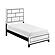 Davi Twin Bed - White by Homelegance