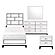 Davi 4Pc Twin Bedroom Set  - White by Homelegance