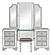Avondale Vanity Stool - Gray by Homelegance