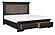 Bolingbrook Queen Platform Bed w/Footboard Storage - Brown by Homelegance