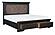 Bolingbrook California King Platform Bed w/Footboard Storage - Brown by Homelegance