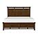 Frazier Park Eastern King Platform Bed w/Footboard Storage - Brown Cherry by Homelegance