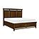 Frazier Park Eastern King Platform Bed w/Footboard Storage - Brown Cherry by Homelegance