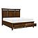 Frazier Park Eastern King Platform Bed w/Footboard Storage - Brown Cherry by Homelegance