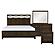 Griggs 4pc Queen Bedroom Set  - Dark Brown by Homelegance