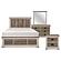 Arcadia 4pc Queen Bedroom Set  - White & Weathered Gray by Homelegance
