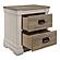 Arcadia Nightstand - White & Weathered Gray by Homelegance