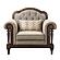 Heath Court Chair - Brown Oak by Homelegance