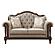 Heath Court 2pc Set Sofa & Loveseat - Brown Oak by Homelegance by Homelegance