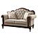 Heath Court 2pc Set Sofa & Loveseat - Brown Oak by Homelegance by Homelegance
