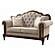 Heath Court 2pc Set Sofa & Loveseat - Brown Oak by Homelegance by Homelegance