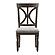 Cardano Side Chair - Driftwood Charcoal & Gray by Homelegance