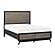 Raku Queen Platform Bed w/Footboard Storage - Gray & Black by Homelegance