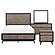 Raku 4pc Queen Bedroom Set  - Gray & Black by Homelegance