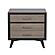 Raku Nightstand - Gray & Black by Homelegance