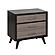 Raku Nightstand - Gray & Black by Homelegance