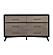 Raku Dresser - Gray & Black by Homelegance
