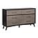 Raku Dresser - Gray & Black by Homelegance