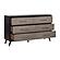 Raku Dresser - Gray & Black by Homelegance