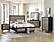 Raku Eastern King Platform Bed w/Footboard Storage - Gray & Black by Homelegance