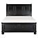 Laurelin Queen Sleigh Platform Bed w/Footboard Storage - Black  by Homelegance