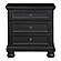 Laurelin Nightstand, Hidden Drawer - Black  by Homelegance