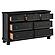 Laurelin Dresser, Hidden Drawer - Black  by Homelegance