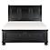 Laurelin Eastern King Sleigh Platform Bed w/Footboard Storage - Black  by Homelegance