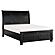 Laurelin Eastern King Sleigh Platform Bed w/Footboard Storage - Black  by Homelegance