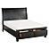 Laurelin Eastern King Sleigh Platform Bed w/Footboard Storage - Black  by Homelegance