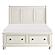 Laurelin Eastern King Sleigh Platform Bed w/Footboard Storage - White by Homelegance
