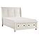 Laurelin Eastern King Sleigh Platform Bed w/Footboard Storage - White by Homelegance