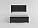 Laurelin Eastern King Sleigh Platform Bed w/Footboard Storage - White by Homelegance