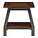 Holverson End Table - Rustic Brown & Gunmetal by Homelegance