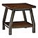 Holverson End Table - Rustic Brown & Gunmetal by Homelegance
