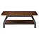 Holverson Cocktail Table - Rustic Brown & Gunmetal by Homelegance