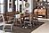 Holverson Bench w/Back - Rustic Brown & Gunmetal by Homelegance