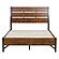 Holverson California King Platform Bed - Rustic Brown & Gunmetal by Homelegance